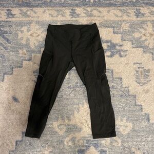 Olive cropped Leggings